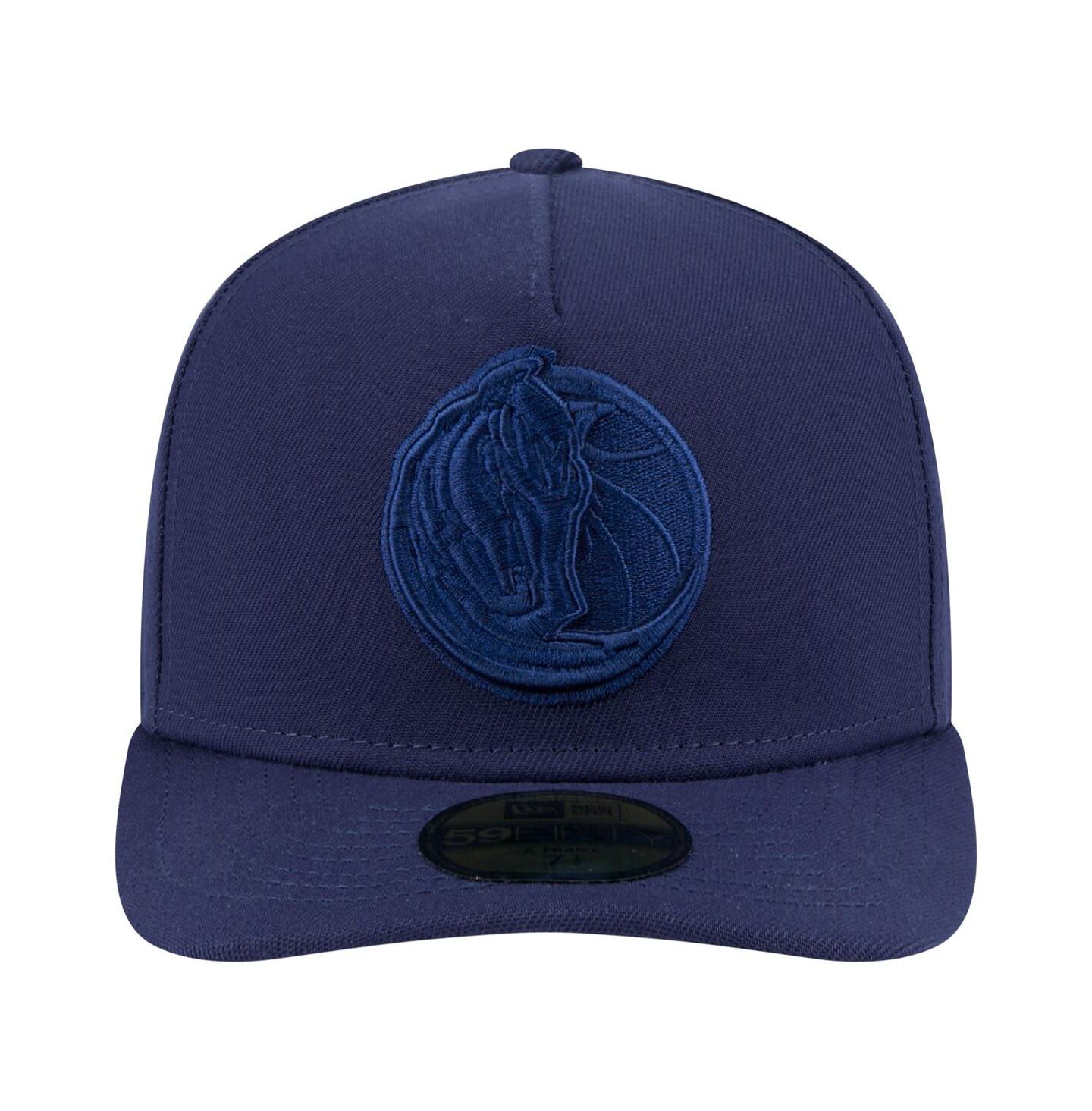 Мужская кепка New Era Navy Dallas Mavericks Colorpack A-Frame Pinch Front 59FIFTY Fitted Hat — фото 3