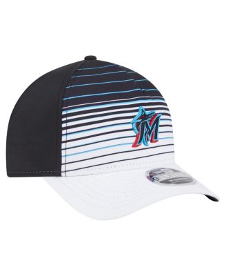 Men's Black Miami Marlins Gradient 9FORTY M-Crown Adjustable Hat