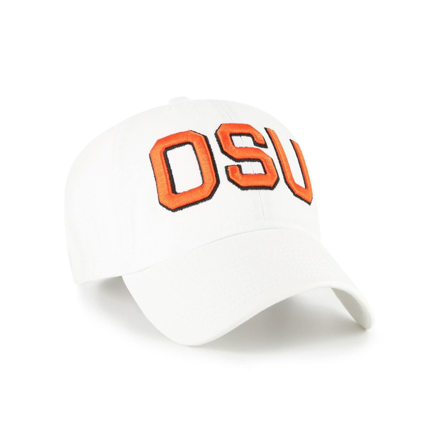 Мужская кепка '47 Brand White Oregon State Beavers Vault Clean Up Adjustable Hat — фото 2