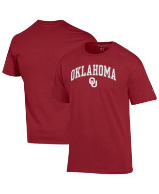 Champion - Men's Crimson Oklahoma Sooners Arch Over Logo T-Shirt