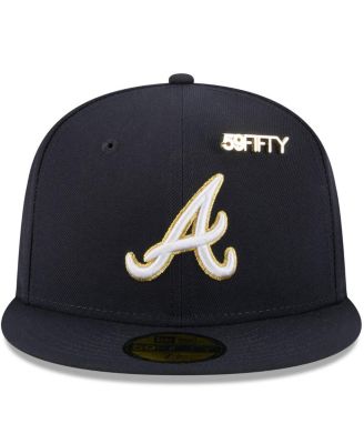Men's Navy Atlanta Braves 2025 59FIFTY Day 59FIFTY Fitted with Pins Hat