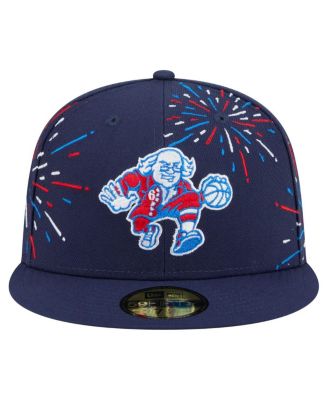 Men's Navy Philadelphia 76ers Americana Fireworks 59FIFTY Fitted Hat