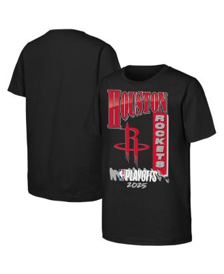 Outerstuff - Big Boys and Girls Black Houston Rockets 2025 NBA Playoffs Hype T-Shirt