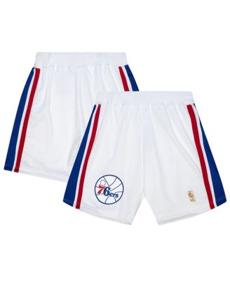 Mitchell & Ness - Men's White Philadelphia 76ers 1996-97 Hardwood Classics Authentic Home Shorts