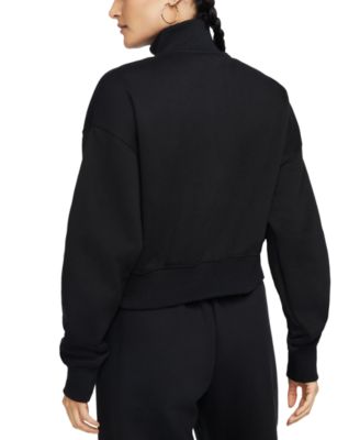 Women's Sportswear Phoenix Fleece Quarter-Zip Cropped Sweatshirt
