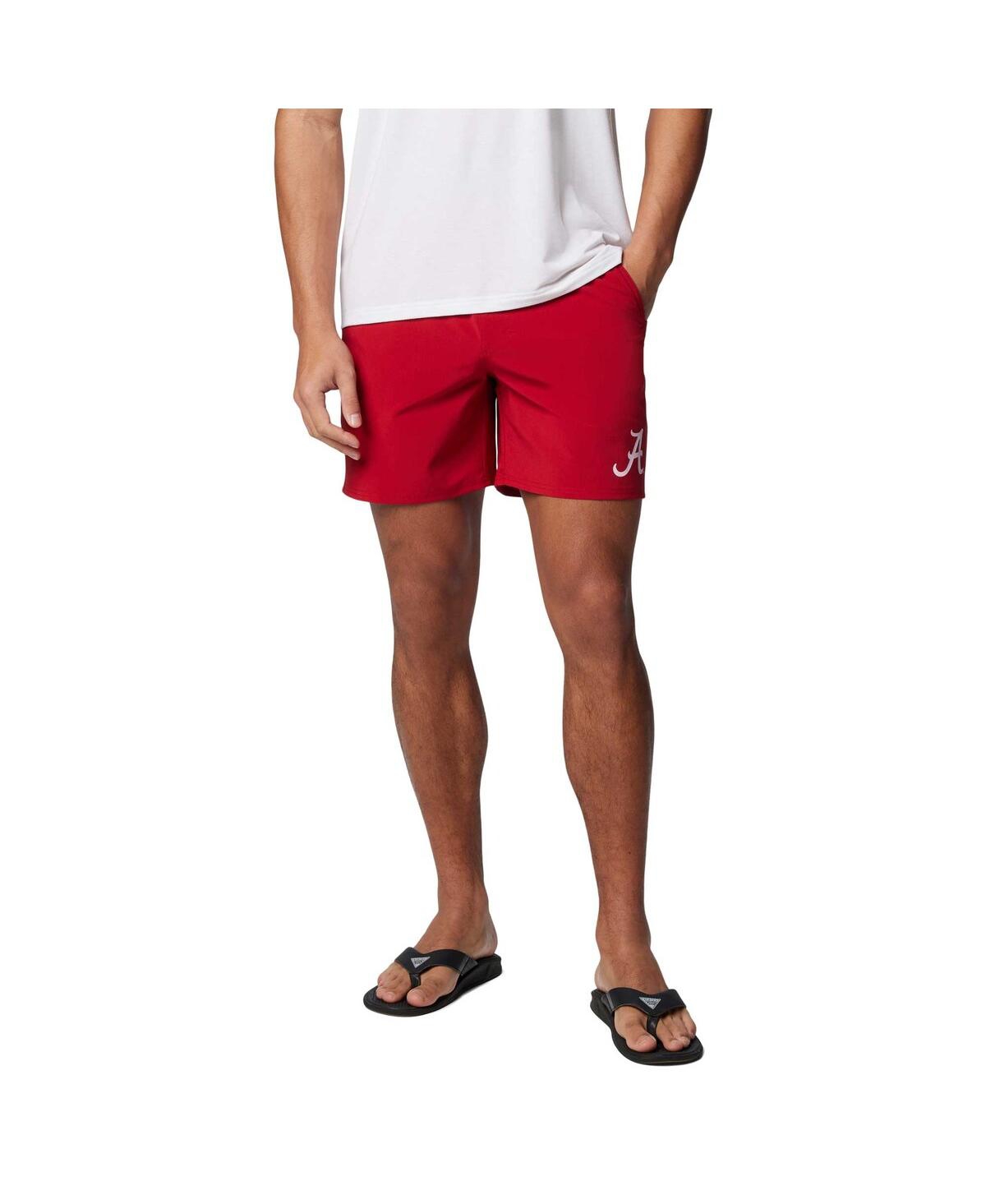 Men's Crimson Alabama Crimson Tide Pfg Terminal Roamer Omni-Shade Stretch Shorts - Crimson