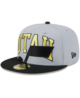 New Era - Men's Gray/Black Utah Jazz Tip-Off Two-Tone 59FIFTY Fitted Hat