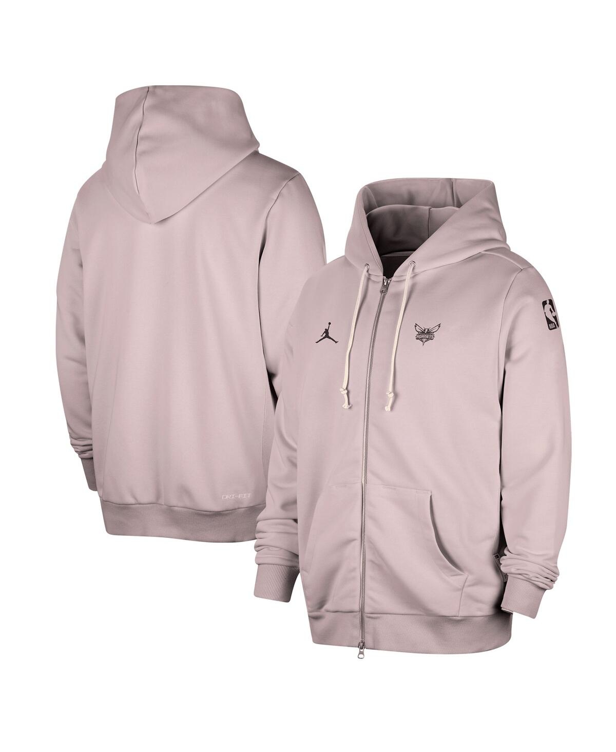 Men's Light Purple Charlotte Hornets Authentic Standard Issue Full-Zip Hoodie Jacket - Light Purple