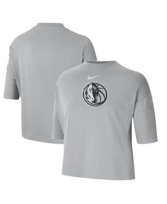 Nike - Women's Silver Dallas Mavericks 2024/25 City Edition Courtside Boxy T-Shirt