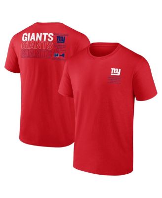 Fanatics - Men's Red New York Giants Repeat Stats T-Shirt