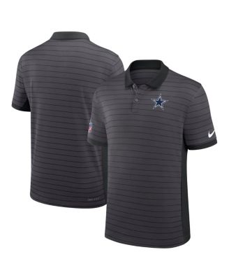 Nike - Men's Navy Dallas Cowboys Sideline Victory Stripe Performance Polo