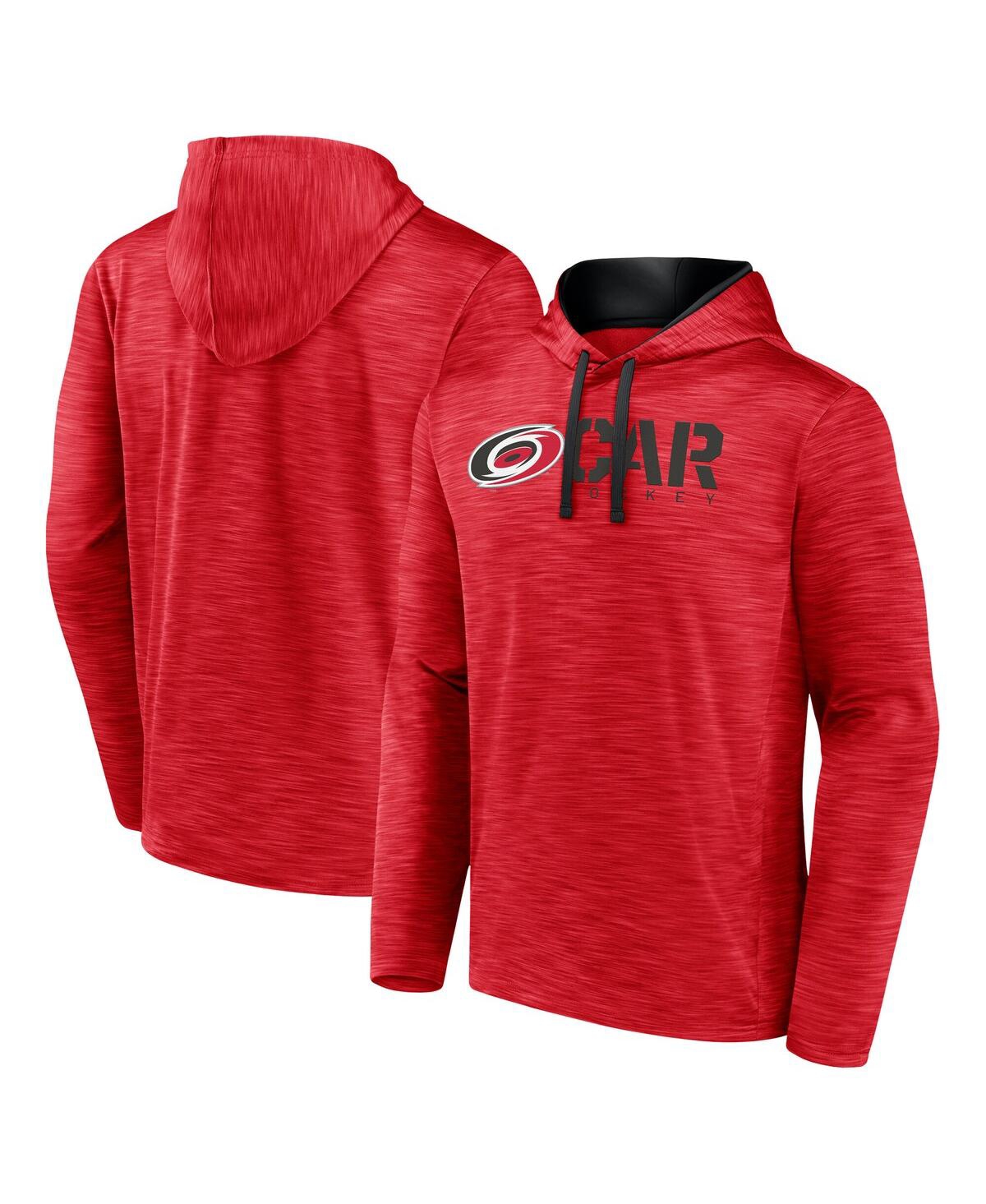 Men's Red Carolina Hurricanes Head Start Pullover Hoodie - Red