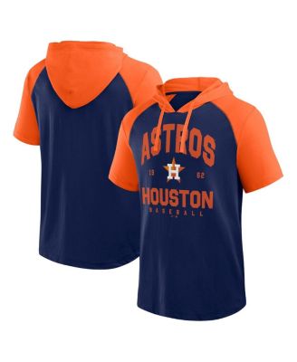 Logo Athletic - Men's&nbsp;Fanatics Navy Houston Astros Prime Raglan Short Sleeve Hoodie T-Shirt