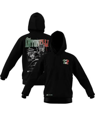 adidas - Men's Kimi Antonelli Black Mercedes-AMG Petronas F1 Team Driver Wear Graphic Pullover Hoodie