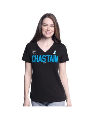 G-III 4Her by Carl Banks - Women's&nbsp;Black Ross Chastain Batter Up V-Neck T-Shirt