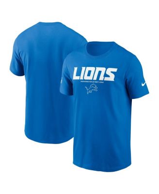 Nike - Men's Blue Detroit Lions Sideline Performance T-Shirt