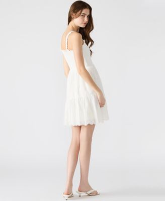 Women's Embroidered Eyelet Smocked Dress