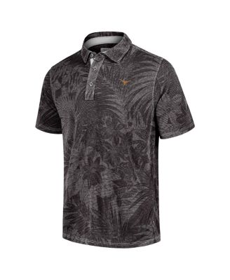 Men's Black Texas Longhorns Sport Santiago Paradise Polo Shirt