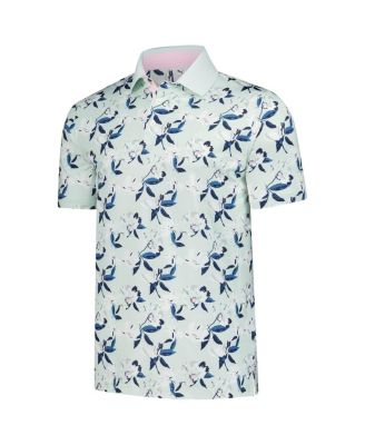 Men's Mint Arnold Palmer MATTR Spring Florals Polo Shirt