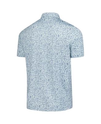Men's Light Blue Arnold Palmer MATTR Sketch Polo Shirt