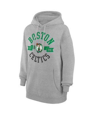 Women's&nbsp;Heather Gray Boston Celtics City Pullover Hoodie