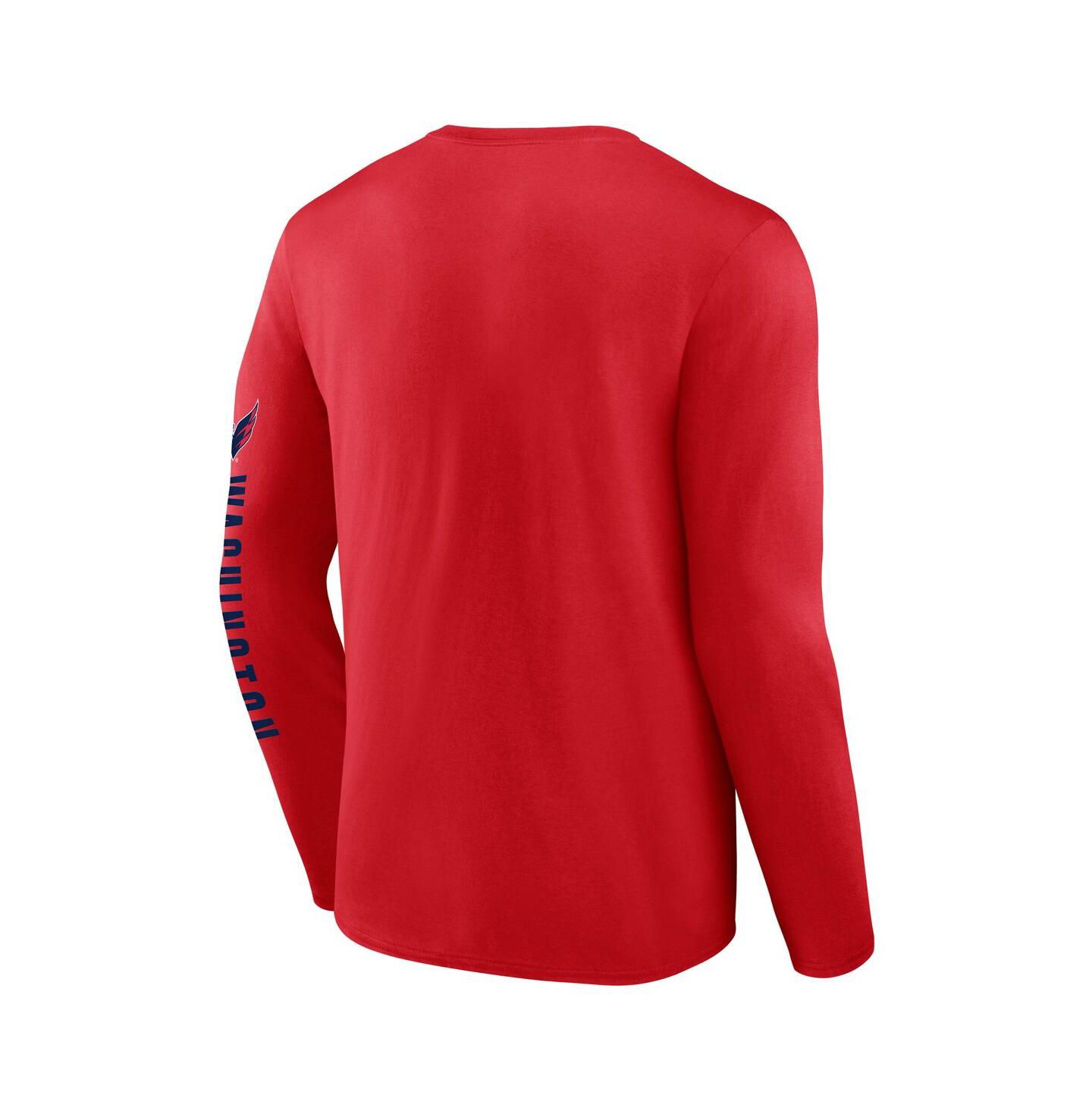 Мужская футболка Fanatics Red Washington Capitals Headline Long Sleeve — фото 3