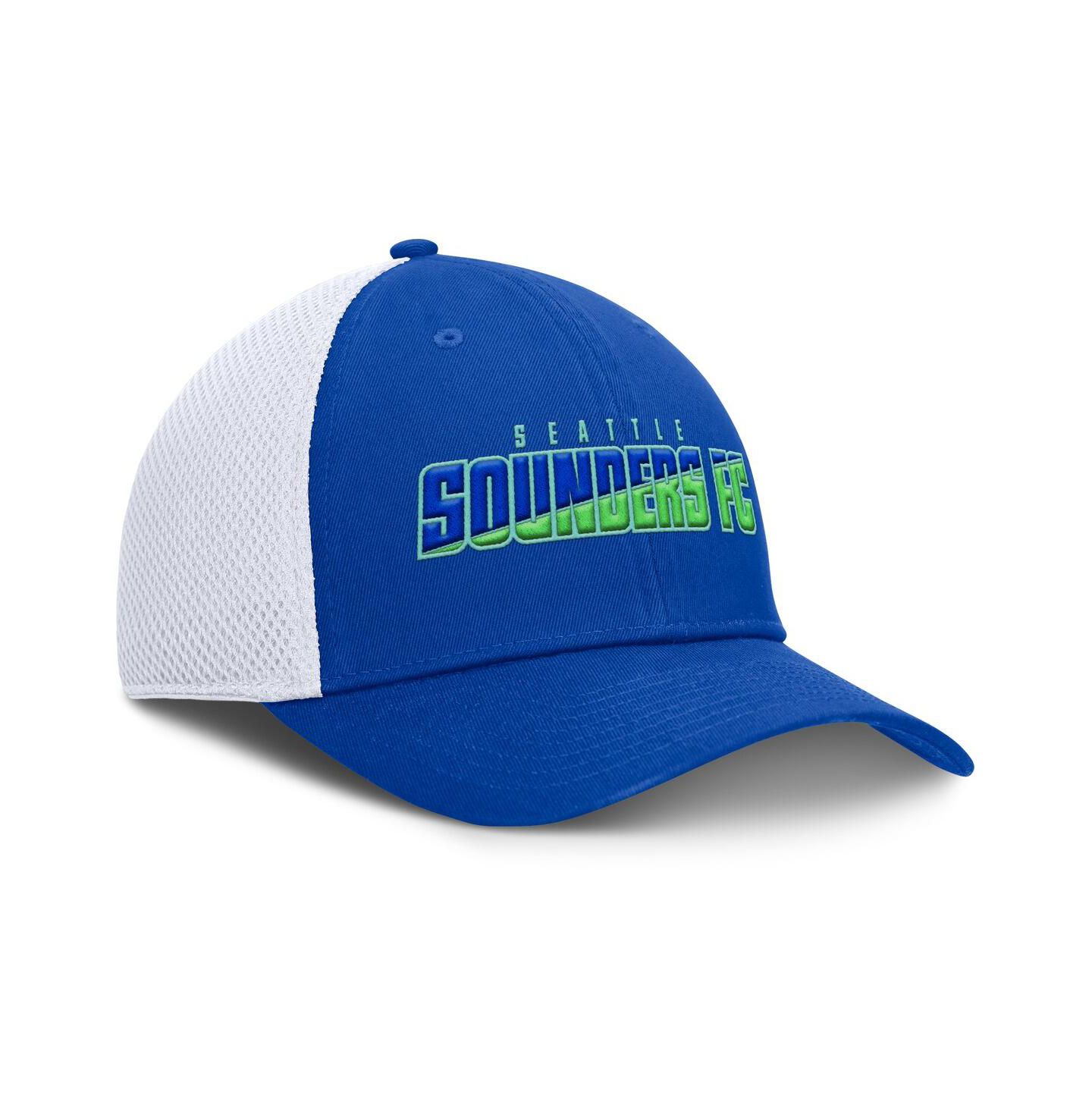 Мужская кепка Fanatics Blue Seattle Sounders FC Rocket Flex Hat — фото 3