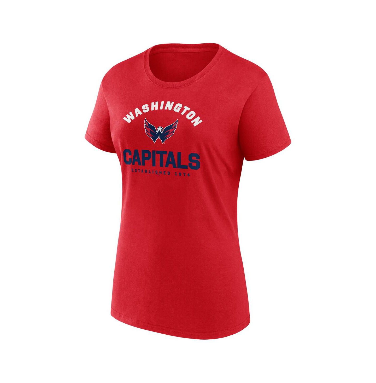 Женская футболка Logo Athletic Red Washington Capitals Unrivaled — фото 2