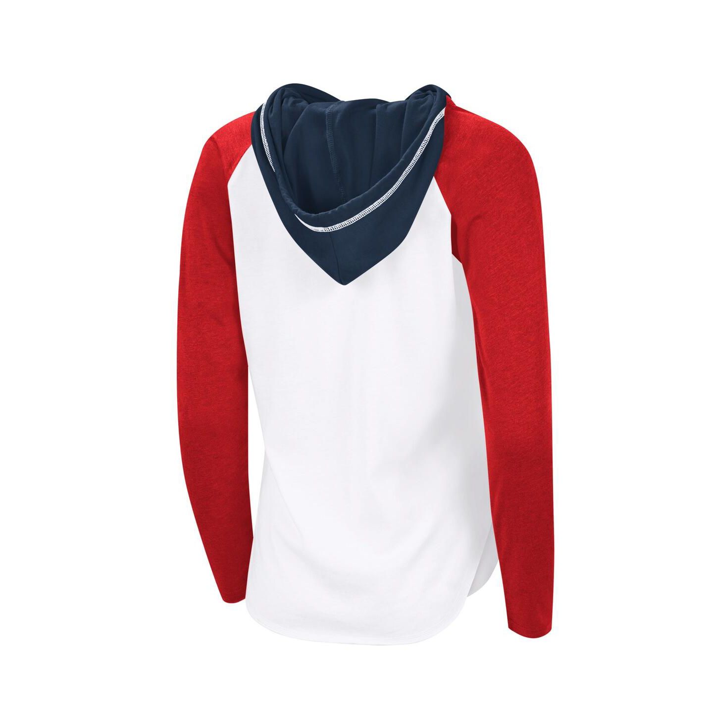 Женское худи G-III 4Her by Carl Banks White Washington Capitals VIP Raglan Long Sleeve T-Shirt — фото 3