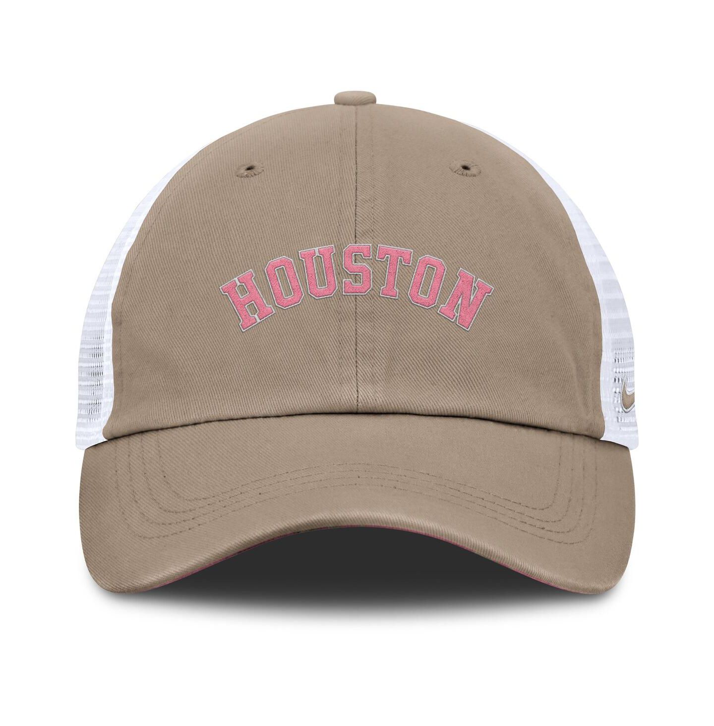 Кепка Nike Khaki/White Houston Astros Club Trucker Adjustable Hat — фото 2