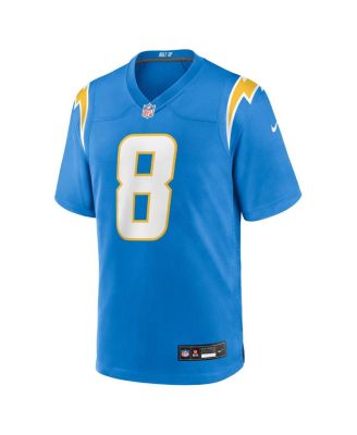 Men's Omarion Hampton Powder Blue Los Angeles Chargers 2025 NFL Draft First Round Pick Game Jersey