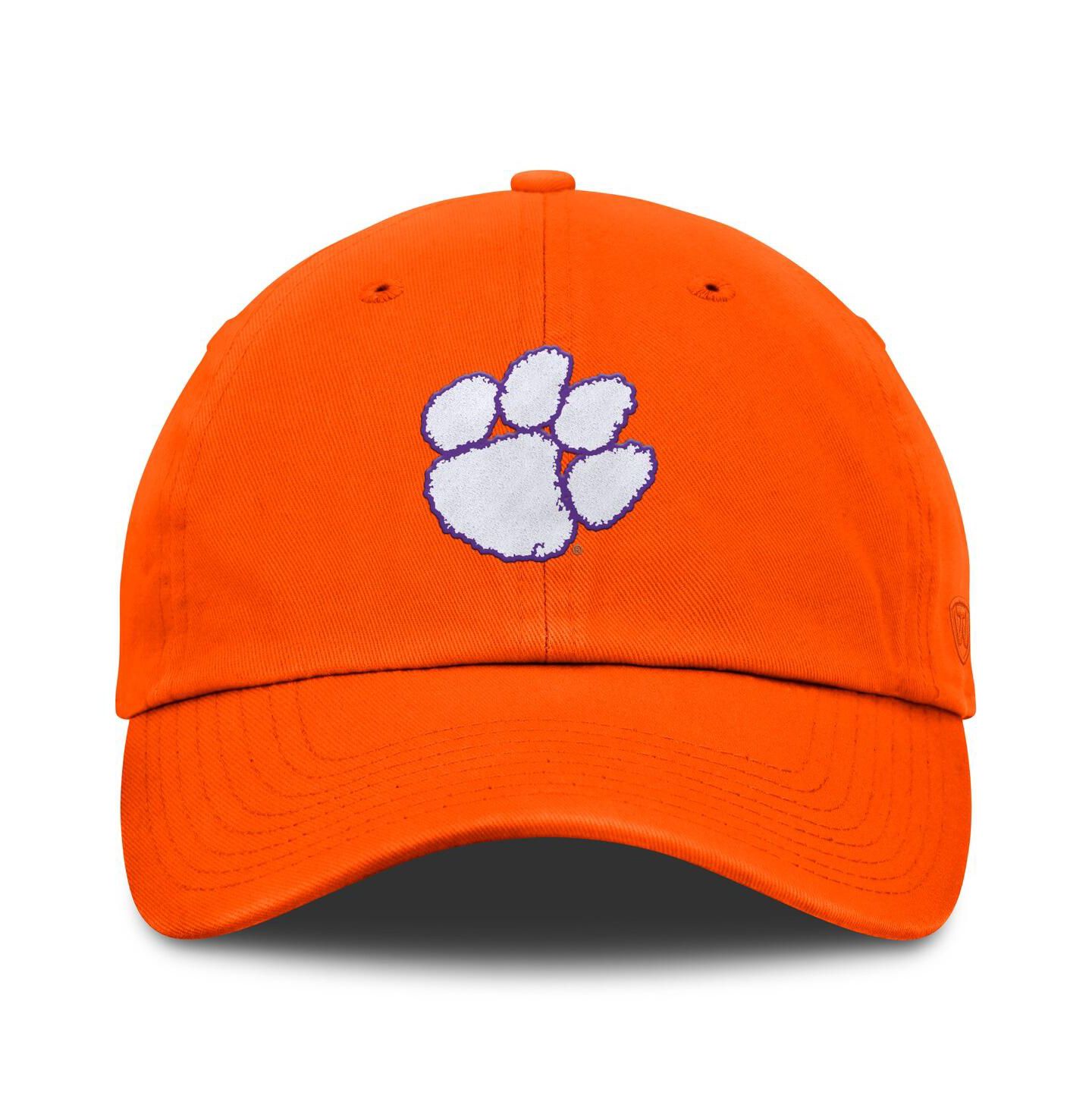 Мужская кепка Top of the World Orange Clemson Tigers Team Logo Washed Adjustable Hat — фото 2