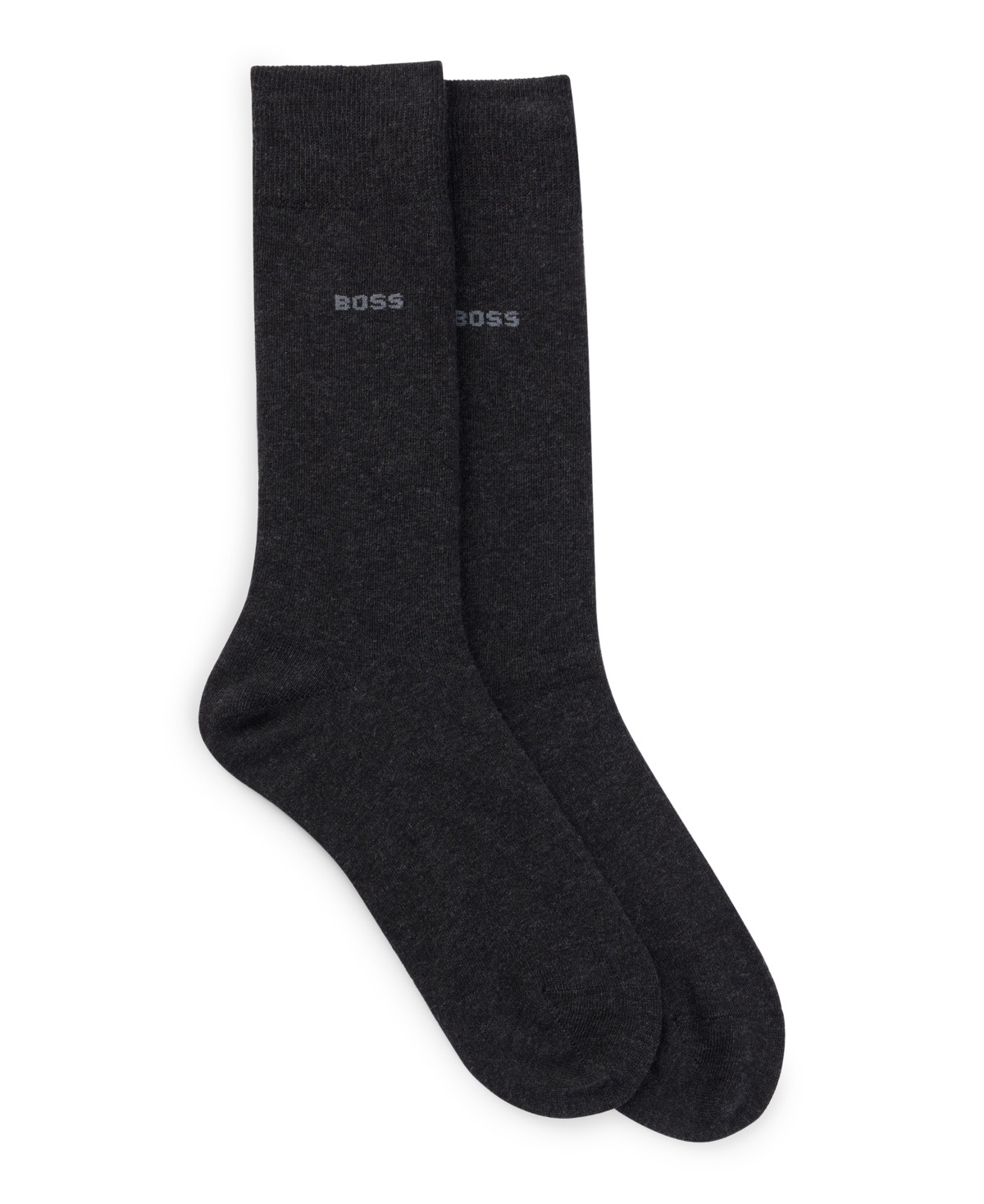 Boss by Hugo Boss Men's 2-Pack of Regular-Length Socks - Charcoal
