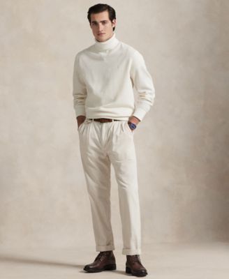 Men's Waffle-Knit Fleece Turtleneck