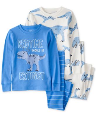 Carter's - Toddler Boys 4-Pc. Dinosaur Pajamas Set