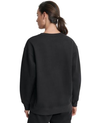Women's Medallion-Logo Crewneck Sweatshirt