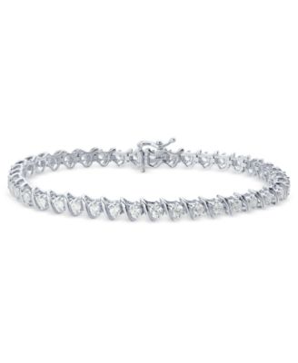 Macy's - Diamond Twist Bracelet (2 ct. t.w.) in 14k White Gold or 14k Yellow Gold