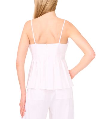 Women's The Kamri Linen-Blend Peplum Top