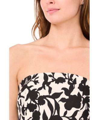 Women's Strapless Straight-Leg Jumpsuit