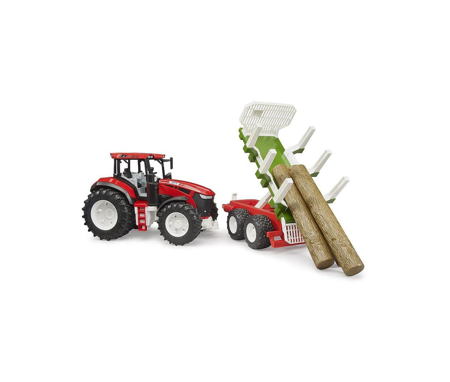 Детская игрушка Bruder 1/16 Roadmax Tractor with Forwarding Trailer and 3 Logs 03453 — фото 2