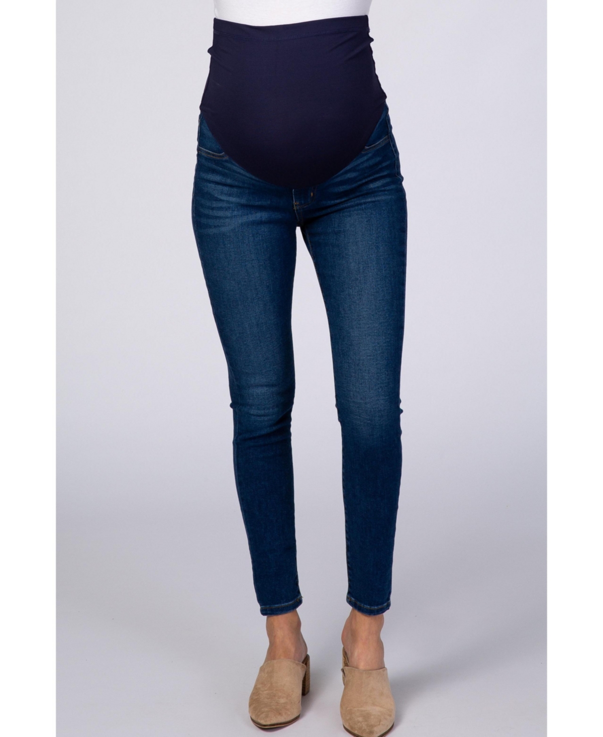 Maternity Navy Blue Skinny Jeans - Navy blue