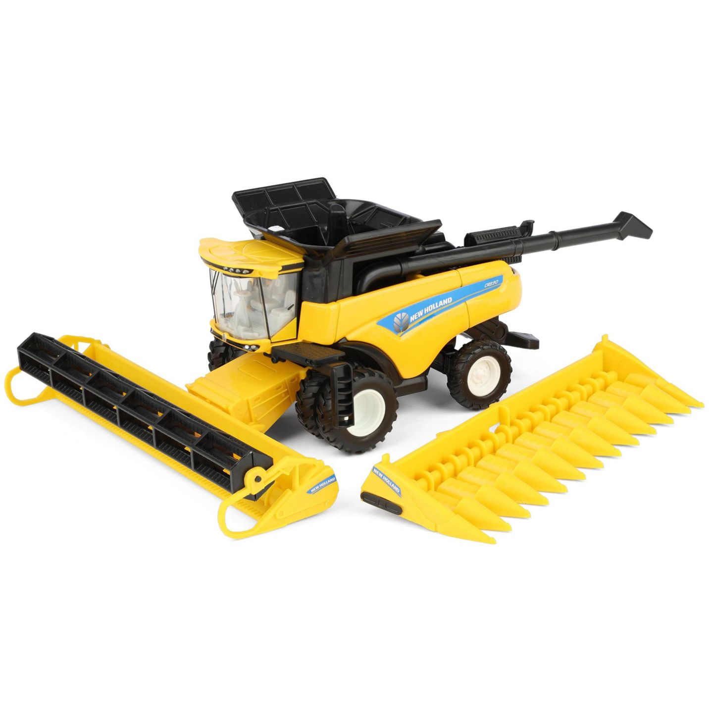 Детская игрушка ERTL 1/64 Scale New Holland CR8.90 Combine with Corn and Grain Headers Collectible Toy Vehicle — фото 1