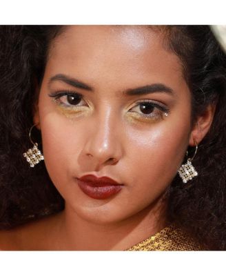 Women's Checkered Drop Earrings