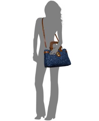 Sancia Medium Denim Satchel