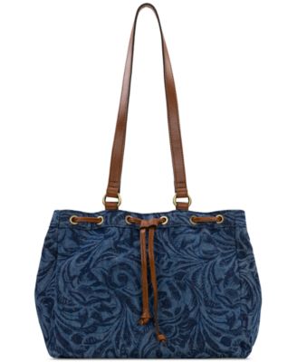 Patricia Nash - Mouliana Small Denim Drawstring Satchel