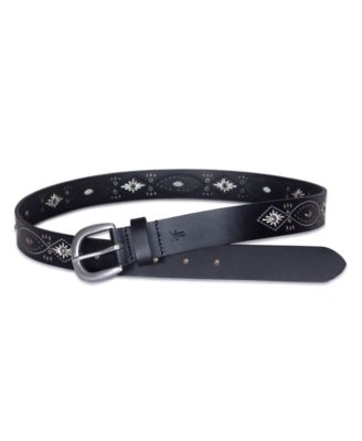 Women's Embroidery Perf Rivets Belt
