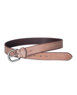 Women's Stitched Edge Shaped Keeper Belt
