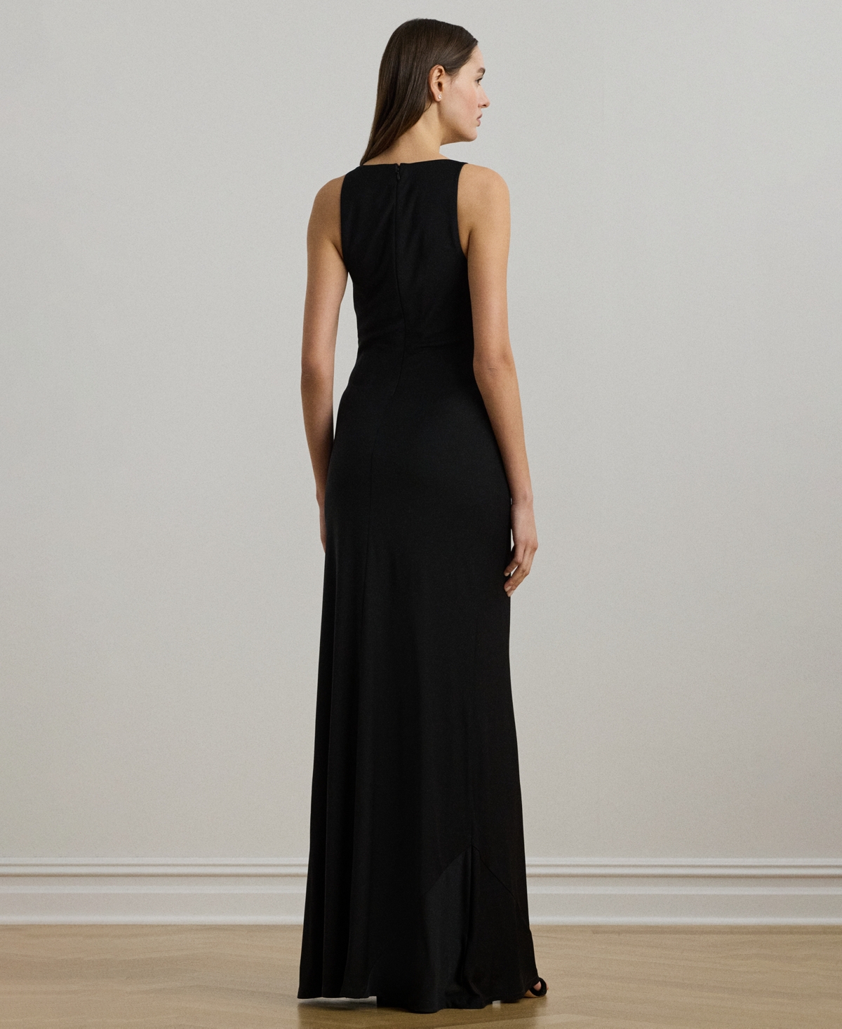 Ralph Lauren Women's Ring-trim Jersey Cowlneck Gown