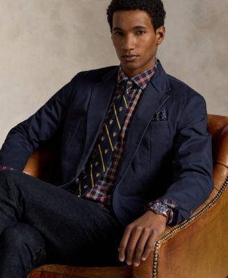 Men's Classic-Fit Plaid Poplin Shirt