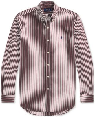Men's Classic-Fit Striped Poplin Shirt